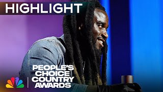 Shaboozey Thanks Beyoncé in His Acceptance Speech at the 2024 Peoples Choice Country Awards  NBC [upl. by Bein]