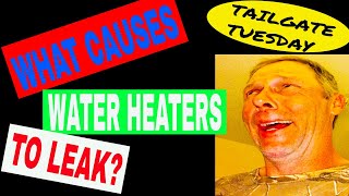 WHAT CAUSES A WATER HEATER TANK TO LEAK [upl. by Enetsirhc]