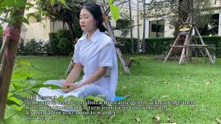 How to take meditation ขั้นตอนการนั่งสมาธิภาคภาษาอังกฤษBuddhameditationmcu [upl. by Taffy]