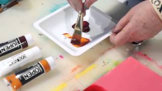 Blending amp Glazing with Slow Drying Acrylics  GOLDEN AZ Set [upl. by Neidhardt403]