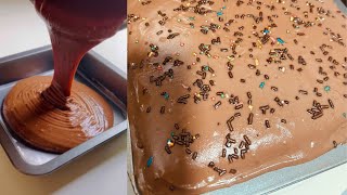 Easy chocolate dessert  chocolate brownie cake recipe chocolate recipe tasty cake [upl. by Arymat]