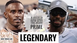 Deion Sanders Jr GOES OFF On Shedeur Sanders Hater After VIRAL Arizona Win Wit Coach Prime [upl. by Dasa628]