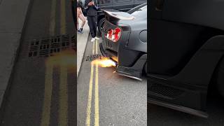 GTR flamethrower 👌🔥 shorts nissan gtr flames london viral amazingcars247 [upl. by Secnarf165]