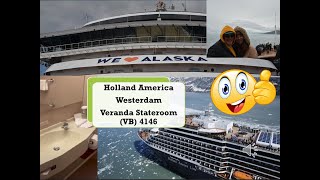 Westerdam Verandah Stateroom Tour 4146 Alaskan Cruise  What I liked and quoteven better ifsquot [upl. by Ssitnerp367]