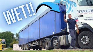 I Get Wet Inside The Truck  Late For First Load  Trucking Vlog 24  truckertim [upl. by Ynneg]