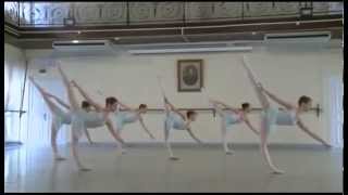 Vaganova Academy ballet class exam 7th grade 1part [upl. by Frolick]