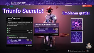 Guía Crepúsculo  Triunfo Secreto y Emblema  Fiesta de las Almas Perdidas  Destiny 2 Revenant [upl. by Hare370]