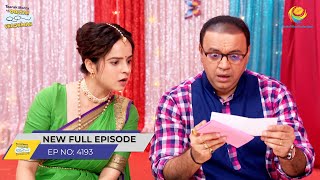 FULL EPISODE 4193 Kaha se Aaya 21 Lakh Ka Cheque  Taarak Mehta Ka Ooltah Chashmah  तारक मेहता [upl. by Eudo]