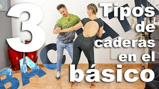 15 Movimientos de CADERA en el BÁSICO de la BACHATA  Cómo bailar bachata  Alfonso y Mónica [upl. by Merth]