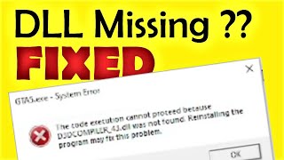 How to Fix All DLL Files Missing Error In Windows 1087 100 Works [upl. by Rambow]