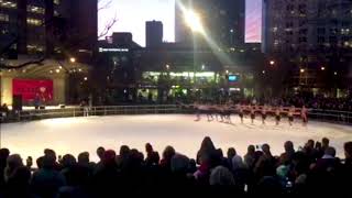 WMU Synchronized Skating Team performs during Light Up Downtown [upl. by Anitsyrhc585]