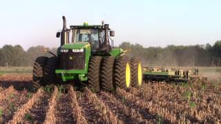 620 hp John Deere 9620R and Wishek Disk [upl. by Gayner]