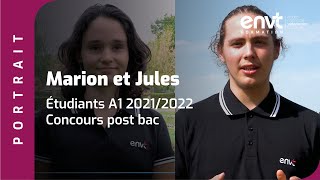 Marion et Jules étudiants en A1 via concours postbac [upl. by Epoillac]