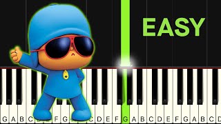 POCOYO Theme Song EASY Piano Tutorial [upl. by Maye543]