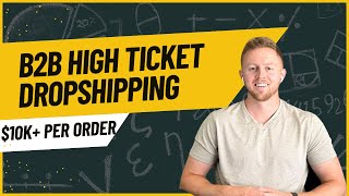 The Most Profitable High Ticket Dropshipping B2B [upl. by Suoilenroc756]