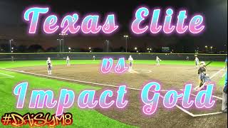 Texas Elite Bancroft vs Impact Gold NTX 10052024 [upl. by Lirrehs]