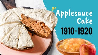 1910s Wartime Rationed Applesauce Cake  Recipes Through the Decades [upl. by Naesar]