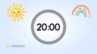 20 Minutes Countdown Timer For Kids With Calming Music  Classroom Countdown Timer  Study Timer [upl. by Osner]