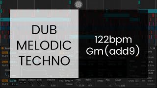 Dub Melodic Techno  Ableton Live  Workflow amp Live Act  130821 [upl. by Leynwad]