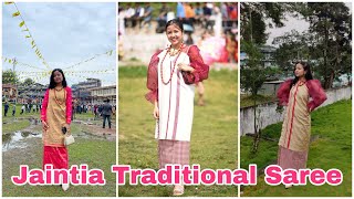 JAINTIA TRADITIONAL SAREE TUTORIAL [upl. by Enoj]