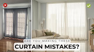 5 Rules For Hanging Curtains amp Common Mistakes to Avoid [upl. by Aynatal]