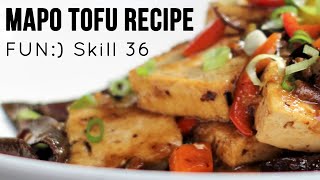 Vegetarian Mapo Tofu Recipe Skill 036 [upl. by Hoebart946]