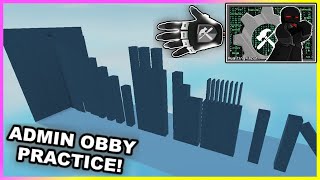 Practice ADMIN GLOVE OBBY  Get quotCERTIFIED ADMINquot Badge Easily ROBLOX [upl. by Asyen]