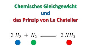 Das chemische Gleichgewicht und das Prinzip von Le Chatelier  Prinzip vom kleinsten Zwang [upl. by Lerner]