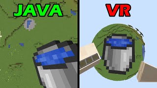 Minecraft Java vs VR [upl. by Leissam]