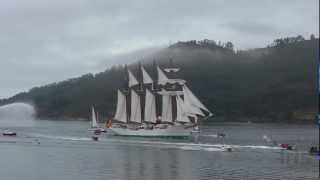 15022013 Entrada do Elcano na Ría de Ferrol [upl. by Raji]