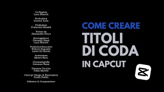 Creare titoli di coda su Capcut [upl. by Esiahc]