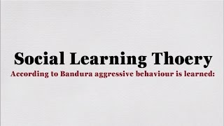 Social Learning Theory of Aggression Understanding the Role of Observational Learning [upl. by Studdard745]