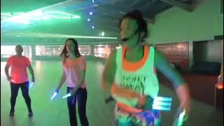 CLUBBERCISE COLCHESTER  FITNESS WITH GLOWSTICKS AND DISCO LIGHTS [upl. by Rebane]