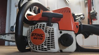 Quick Disassembly in 4 minutes  Stihl Ms170 Chainsaws Service amp Cleaning [upl. by Laurens]