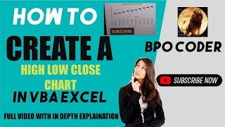 How to Create a High Low Close Stock Chart in VBA Excel  Create a High Low Close Stock Chart VBA [upl. by Malory267]