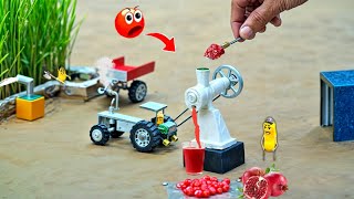 Tractor making fruit juicier machine A to Z process science projectdiy tractor home made juicer [upl. by Kuo]