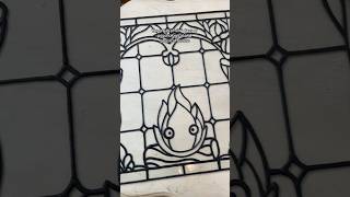 Calcifer Faux Stained Glass DIY Part 2 diy stainedglassdiy studioghibli howlsmovingcastle [upl. by Jarnagin]