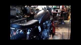 Suzuki GS650  Cafe Racer  Start Up and Walk Around [upl. by Aizirk]