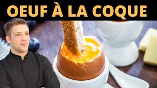 Comment faire un OEUF À LA COQUE en 3 minutes [upl. by Zippora]