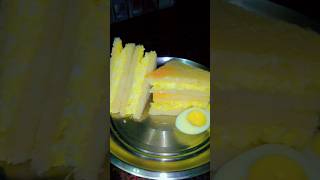 Boiled egg sandwich quick easy breakfast short food boildegg🤤 [upl. by Nerok81]