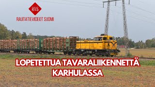 Karhulan–Sunilan rautatien tavarajunia [upl. by Tarton313]