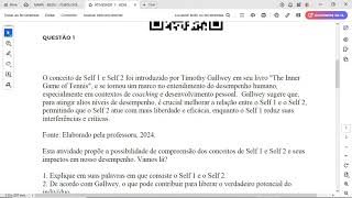 O conceito de Self 1 e Self 2 foi introduzido por Timothy Gallwey em seu livro quotThe Inner Game of Te [upl. by Yehs949]