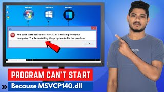 Fix The program cant start because msvcp140dll is missing windows 7 2024 [upl. by Cordey674]