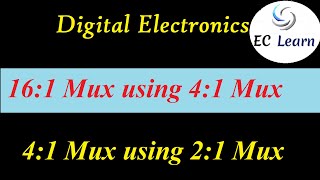 161 Mux using 41 Mux  Digital Electronics [upl. by Tav]