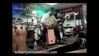 How to play Cajon and shakers  Drum Clinic [upl. by Nail]