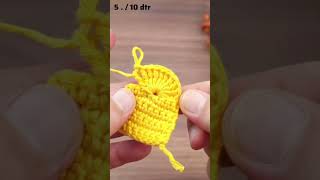 crochet heart ♡ how to crochet a heart  crochet for absolute beginner  easy crochet heartpink [upl. by Thom]