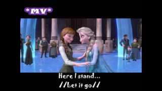 Frozen Let it go Demi Lovato Lyrics [upl. by Adihaj]