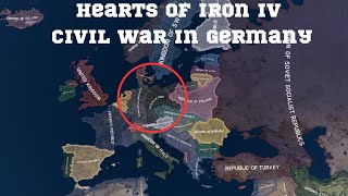 German Civil War  HOI4 Timelapse Magna Europa [upl. by Gimpel]