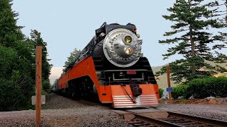 High Speed Steam Train Drive by of the SP4449 Steam Locomotive  June 25 2017 [upl. by Destinee449]