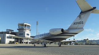 Flying from Helsinki to Turku in the Cessna Citation CJ4 in Microsoft Flight Simulator [upl. by Candida]